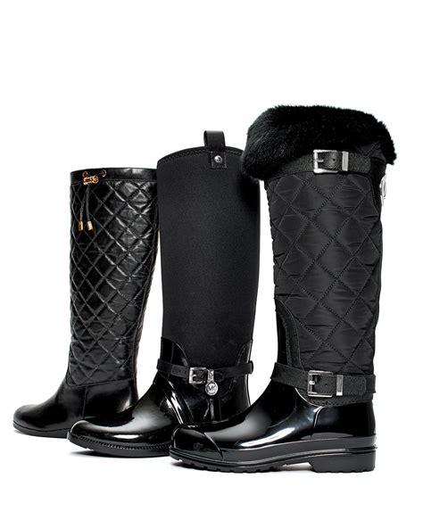 michael kors black shoe boots|Michael Kors black boots women.